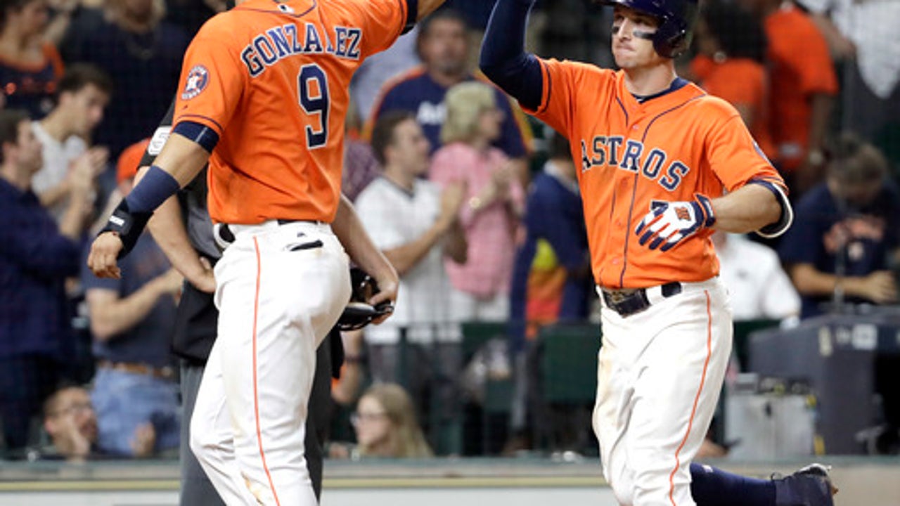 Maybin's return sparks Angels to 9-4 win over Astros (Jun 09, 2017)